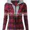 2016 BAIYIMO Women Casual Layered Pattern Zip-Up Jackets wholesale made in china