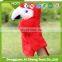 cute red parrot plush stuffed toys kids clam hand puppets