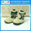 Hand Crocheted Baby Ankle Boots Cpwboy Boots Khaki and darkslategray