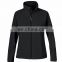 Stylish softshell waterproof women jacket black jacket