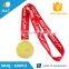 Customer logo cheap custom gold plated metal medal produce