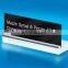 Clear acrylic slot block,acrylic block sign holder