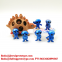 custom made 3d printed figures plastic toy with high quality PVC material oem plastic game character prototype mold toy