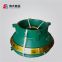 Mn18Cr2 cone crusher replacement parts concave and mantle applyto Telsmith Cone Crusher Wear Parts