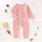 Autumn Newborn Baby Boy Girl Romper infsnt Long Sleeve Sunsuit Spring solid cotton Outfit