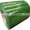 Anticorrosive Laminating PVDF Green Grass Pattern Pre Painted PPGL Steel Coils Sheet