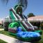 Inflatable Coconut Falls Twister Slides Backyard Commercial Inflatable Twin Curved Water Slide With Pool