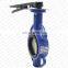 Bundor dn100 ductile Iron PN16 wafer butterfly valve  with handles manufacturer
