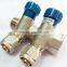 underfloor heating pex exhaust manifold of brass