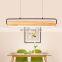 Adjustable Angle Chandelier Rectangle Shape Solid Wood Lamp Holder Pendant Light