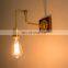 Japanese Style Brass Simple Wall Lamp Homestay Retro Wooden Ceiling Rose Metal Wall Lamps