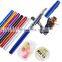 1.6m Portable telescopic Fiberglass Folded River Lake Rod fishing rod in pen case