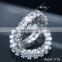Fashion Custom Design Popular,  New fashion 925 sterling silver bling bling baguette classic diamond ring for women/