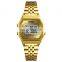 Luxury Gold color SKMEI 1345 elegance fashion watches color changing watch stainless steel back water resistant 30m wristwatches