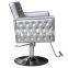 Reclining salon styling chairs white  barber chair vintage hairdressing chair frame shampoo unit
