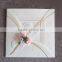 White Pocket With Cute Flower Accessory Rustic Vintage Wedding Invitations