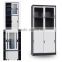 (DL-GC2) White Simple Glass Bookcase Cabinet for Sale with Adjustable Inner Shleves/Glass Display Cabinet