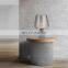 Modern LED Desk Light Mininalist Simple Glass Table Lamp For Living Room Bedroom Decoration Cement Night Lighting