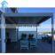 Modern Design Outdoor Automatic Raining Proof Louvered Pergola Covers with Led Light aluminum pergola profile