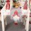 Christmas Table Runner With Elf Legs 3D Faceless Dolls Santa Claus Table Runners Christmas Theme Tablecloth