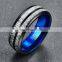 2021 New Fashion Male Punk Vintage Black Stainless Steel ring Jewelry Wedding Ringsfor Man