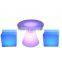 led seating mobile bar lumineux cubo led tables light up party table and chairs outdoor furniture