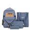 Waterproof Book Bags Mochilas Escolares Set 4 PCS Middle School Students Backpack