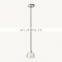 American Style Modern Decorative Wedding Decor Hotel Candle Hanging Iron Copper Pendant Light Led Chandelier