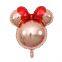 Mini Mickey Mouse Cartoon Head Balloon Aluminum Foil Inflatable Balloons for Cartoon Theme Birthday Party Decoration Toys Gifts