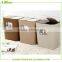 Fashion plastic decorative trash can with double covers/lids for family