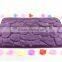 machine made modern stone design red coral fleece face mat