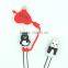 Wholeale Price 2 in 1 Micro USB Charger Cable and IOS USB Cable