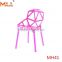 colorful cheap leisure plastic chairs