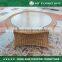 Round Outdoor Rattan Coffee Table