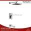 Health Square Concealed Wall Shower Rainfall Set With Shower Mixer Valve With Diverther