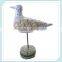 Polyresin seagull with shells wing crafts for home decor