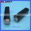 CHANNEL STYLE UV BLACK EMPTY SQUARE LIPSTICK TUBE FOR LIP CARE