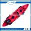 China Supplier 2+1 seat fishing kayak for 3 people