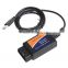 2016 New Arrival OBD2 / OBDII Auto car Diagnostic Scanner latest version v2.1 elm327 usb obd2 cable connector usb on hot sales