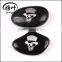 Engraved pebble/Engraved river stone High polished flat black stone