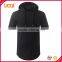 Fashion side zipper longline t shirt men tall t-shirt with hood