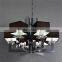 Modern Style Chandelier Lamp/Premium Quality Chromed Pendant Lamps/ With Lampshade Hunging Lighting