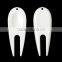 Zinc Alloy Magnetic Chrome Golf Pitchfork With Customized Golf Ball Marker