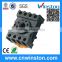 PF083A-E General Purpose 8 Pin Round Type 300VAC 10A Din Rail Mouting Electric Plastic Relay Socket with CE