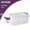 Bright clear stackable storage box no wheels