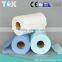 high water absorption cloth rolls Blue wiping paper cleaning wipes nonwoven fabric