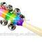 baby preschool educational toys rainbow alloy rattles