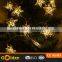 Holiday Decorative Solar Outdoor Fence Falling Led Christmas Star String Lights