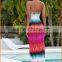 Summer 2016 big European and American sey Strapless slim dress wrapped chest printing trade eplosion of fashion