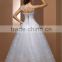 French designe Ball Gown Wedding Dress / Gown Embroided with flowers and Crystal High Quality Mesh